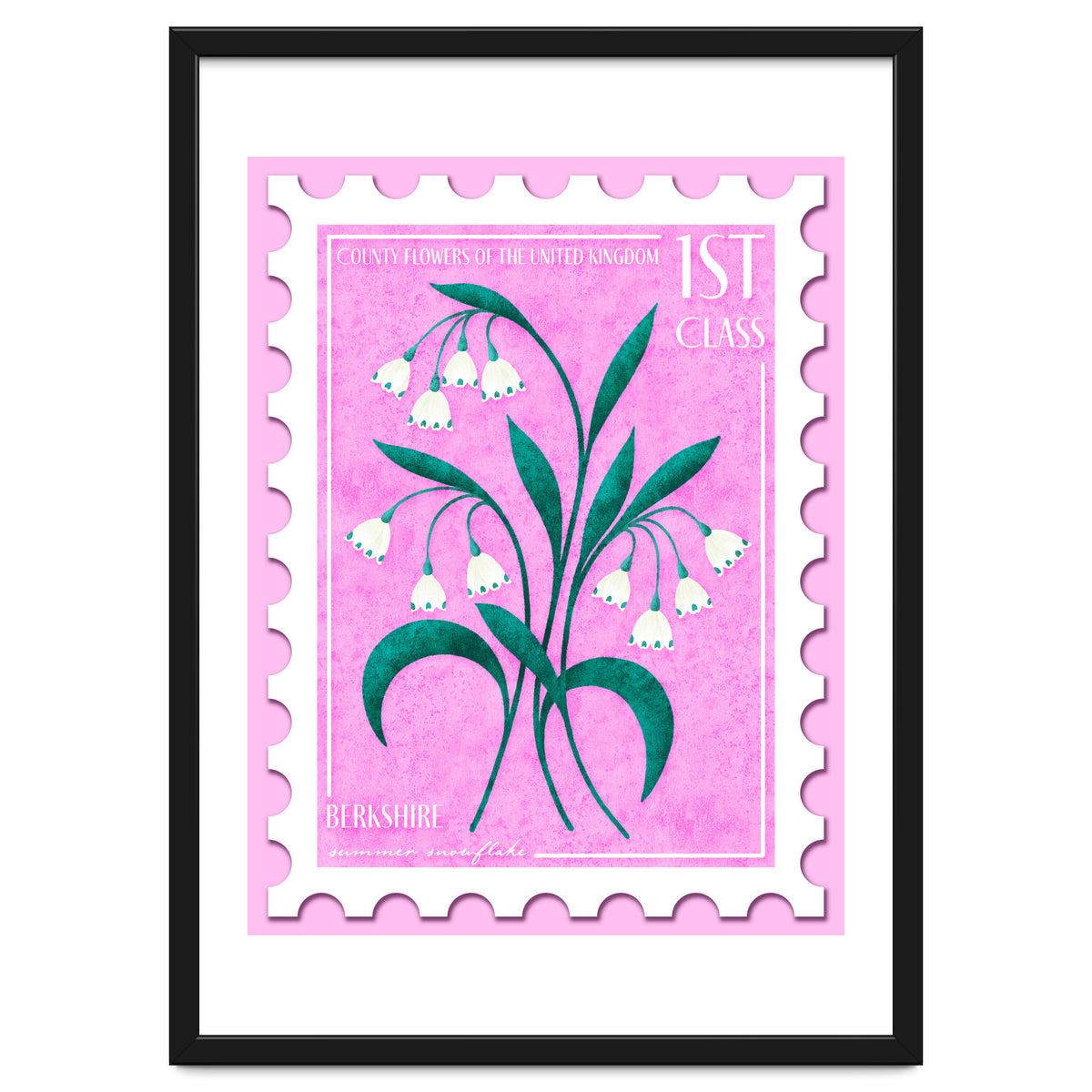 Berkshire Summer Snowflake Postage Stamp