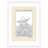 Portrait Of Patience Escalier Vincent Van Gogh Ascii Art