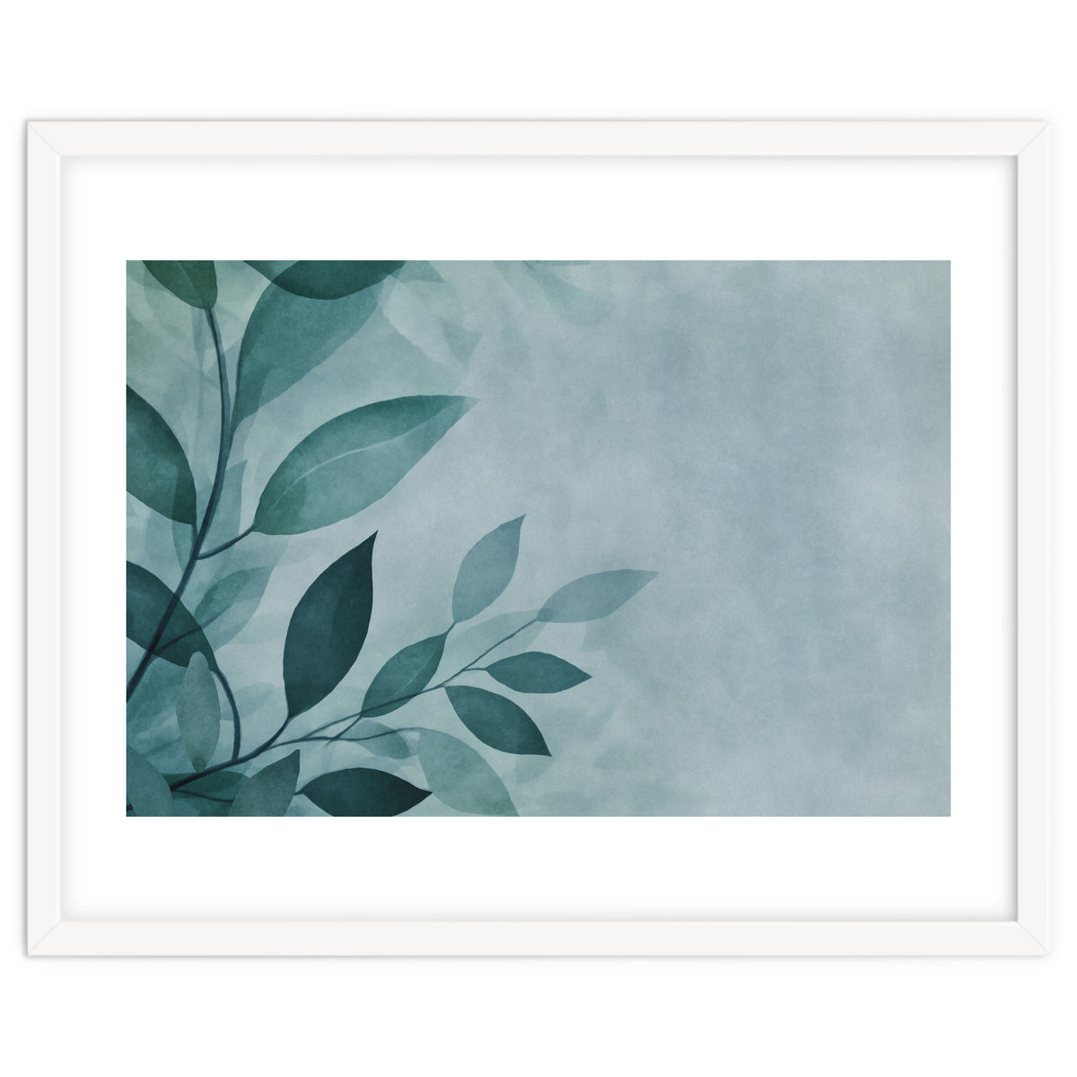 Gentle Leaf Whispers Teal