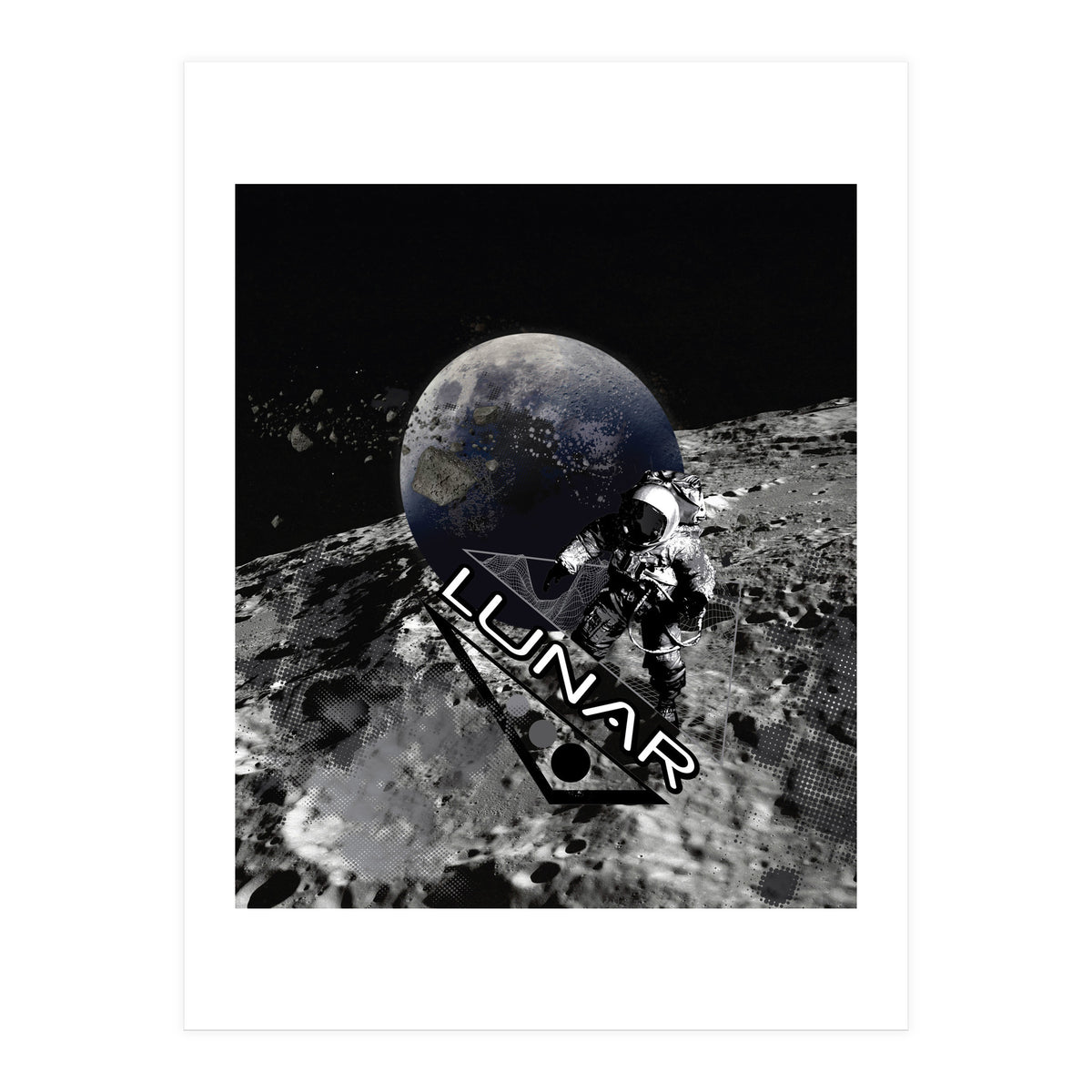 Lunar Moon Planet Astronaut (Print Only)