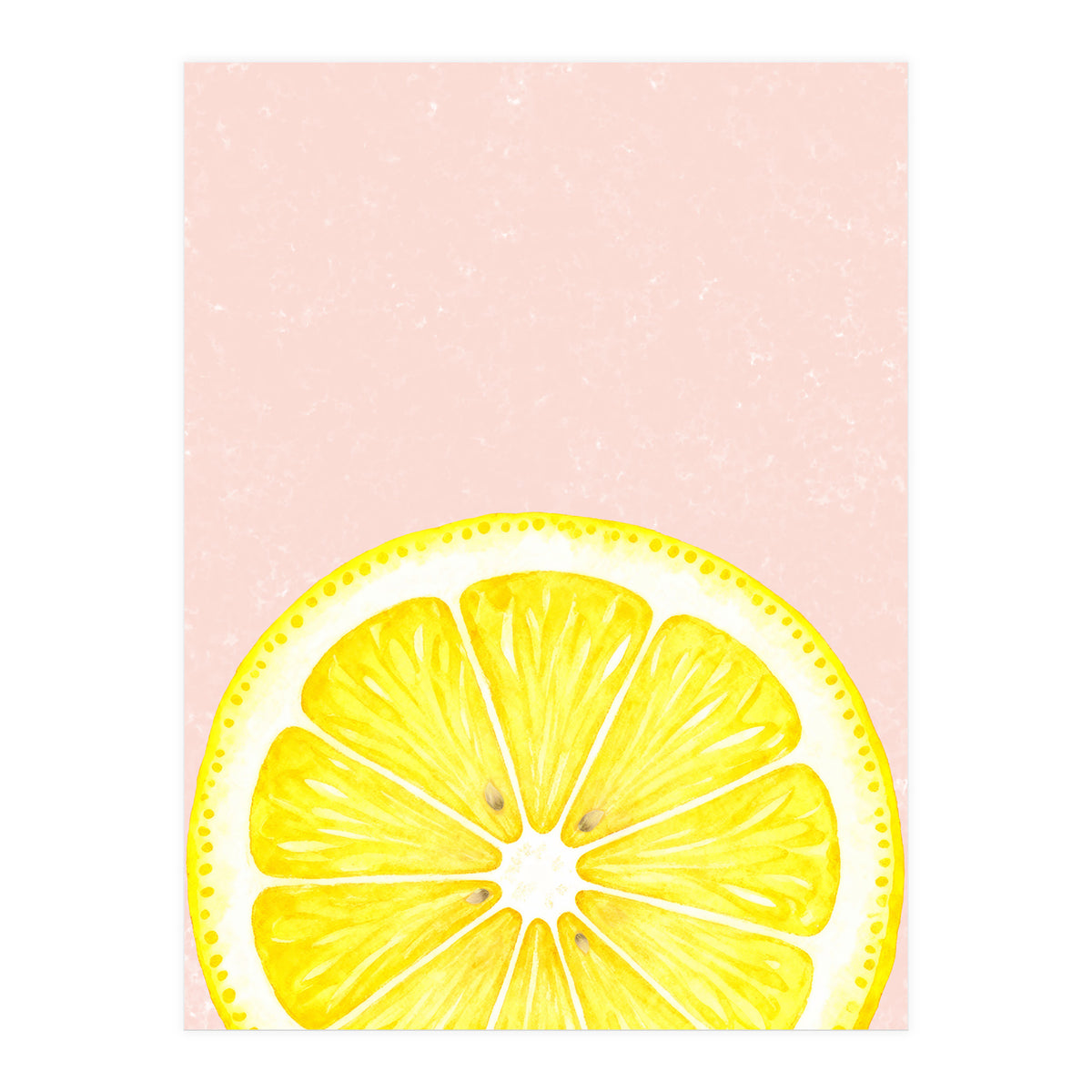Lemon Slice, Fresh Citrus Kitchen Summer Art (Print Only)