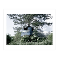 Blue hut on the tree (Print Only)