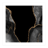 Black & Gold Agate Texture 03 (Print Only) thumbnail