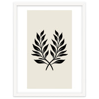 Minimalist Laurel Wreath: Botanical Line Art