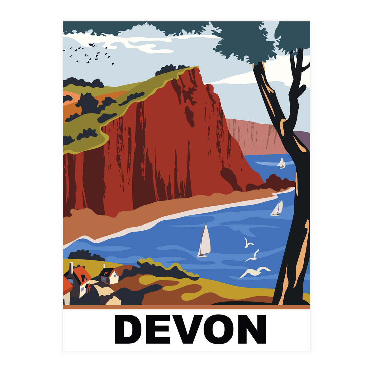 Devon County, England (Print Only)