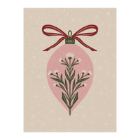 Christmas Floral Globe (Print Only)