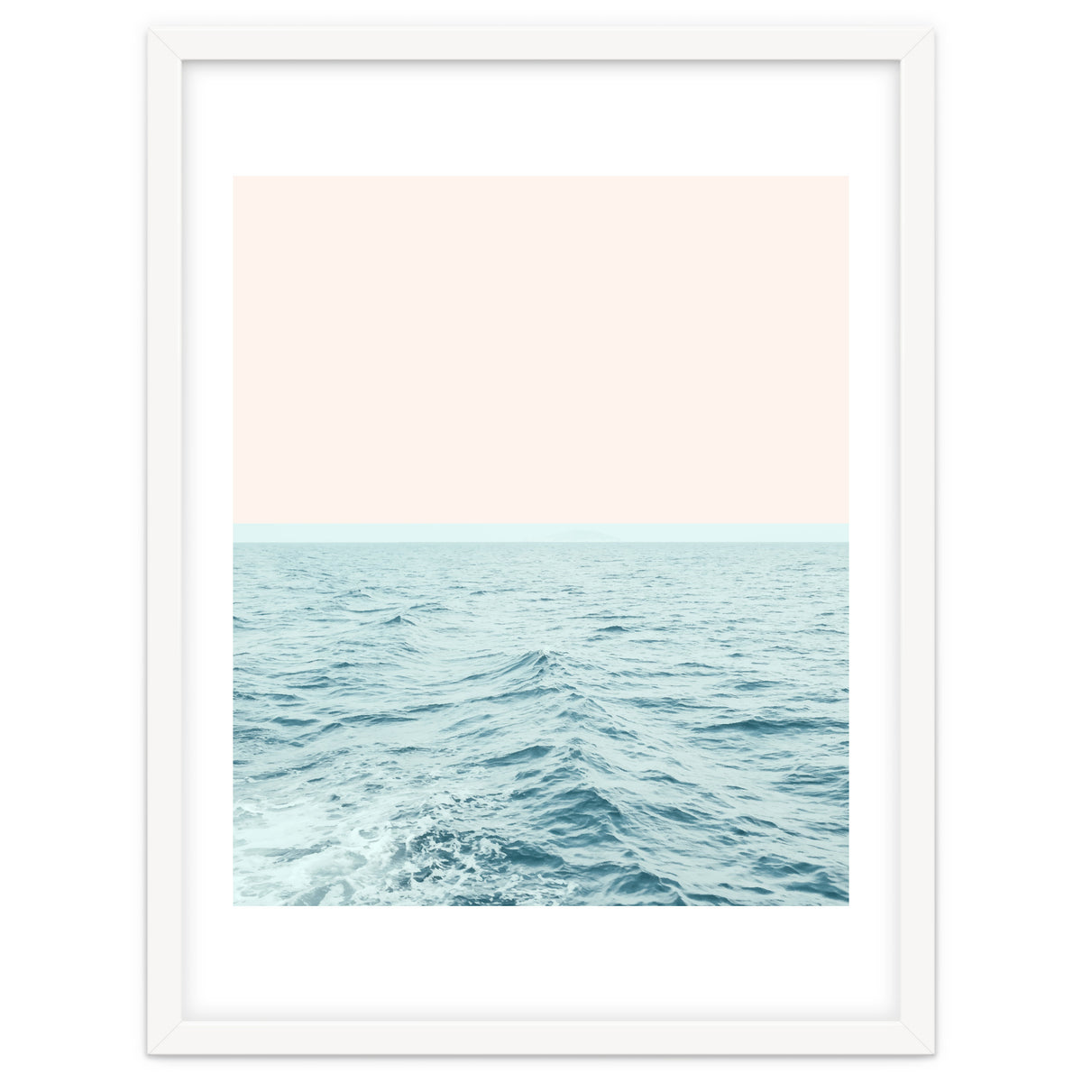 Sea Breeze, Minimal Nature Ocean Photography, Scenic Landscape Pastel Luxe Sea