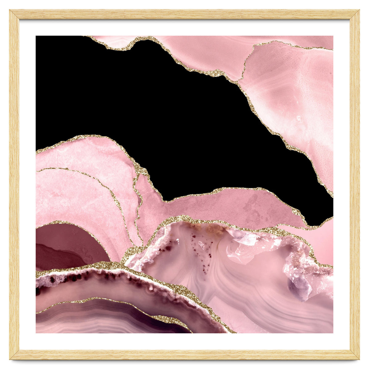 Blush & Gold Agate Texture 03