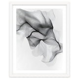 Abstract Black And White Flowing Lines Forming Organic Shapes And Forms thumbnail
