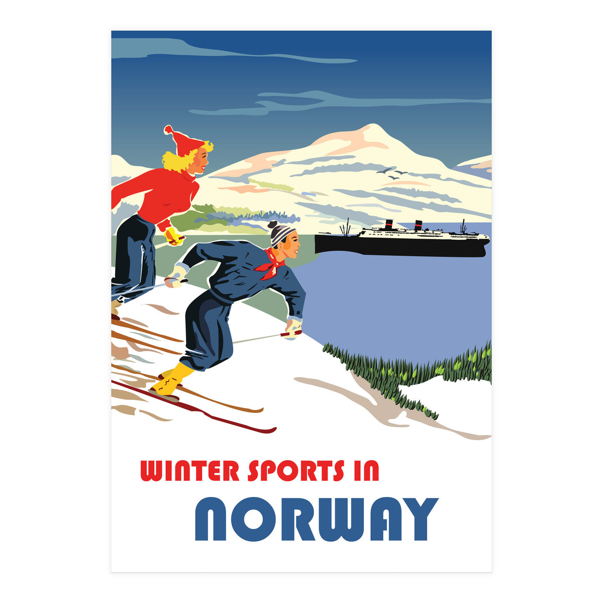 Winter Sports In Norway (Print Only)