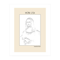 Mona Lisa – Leonardo Da Vinci Ascii Art (Print Only)