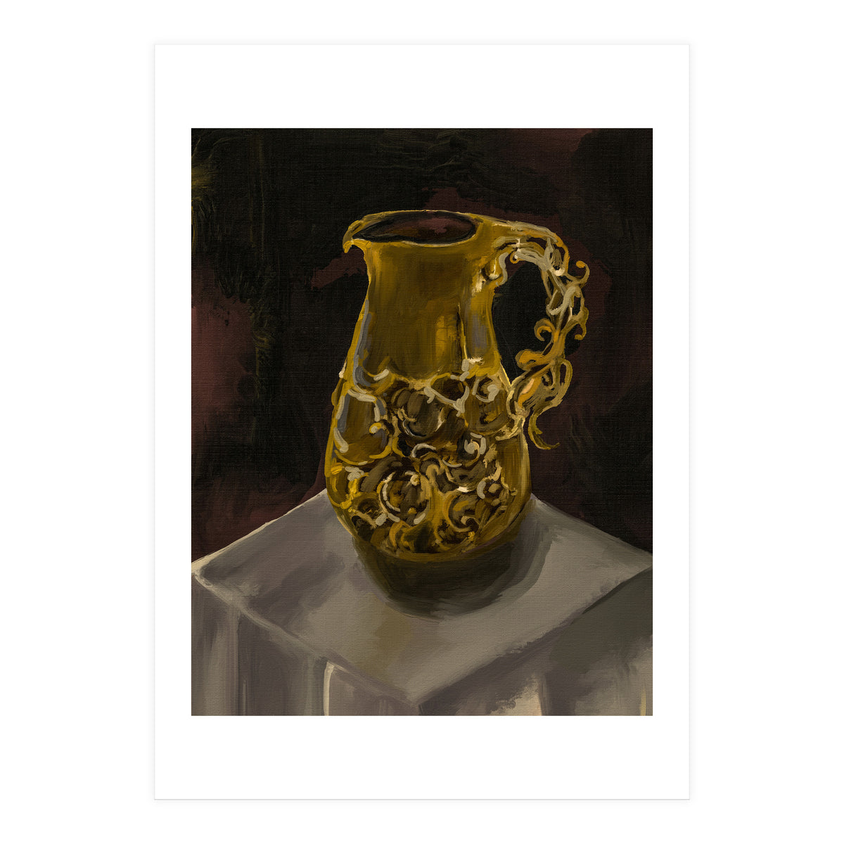 Golden Jug oil painted (Print Only)