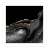 Black & Gold Agate Texture 04  (Print Only) thumbnail