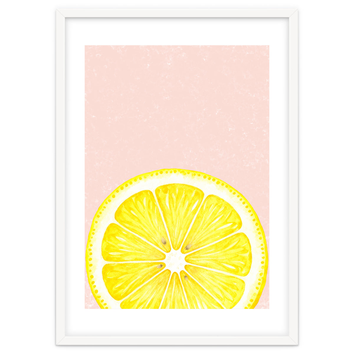Lemon Slice, Fresh Citrus Kitchen Summer Art