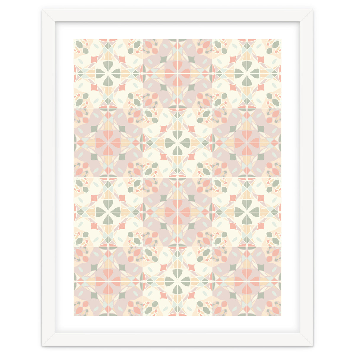 Stained Glass Pastels Tiles