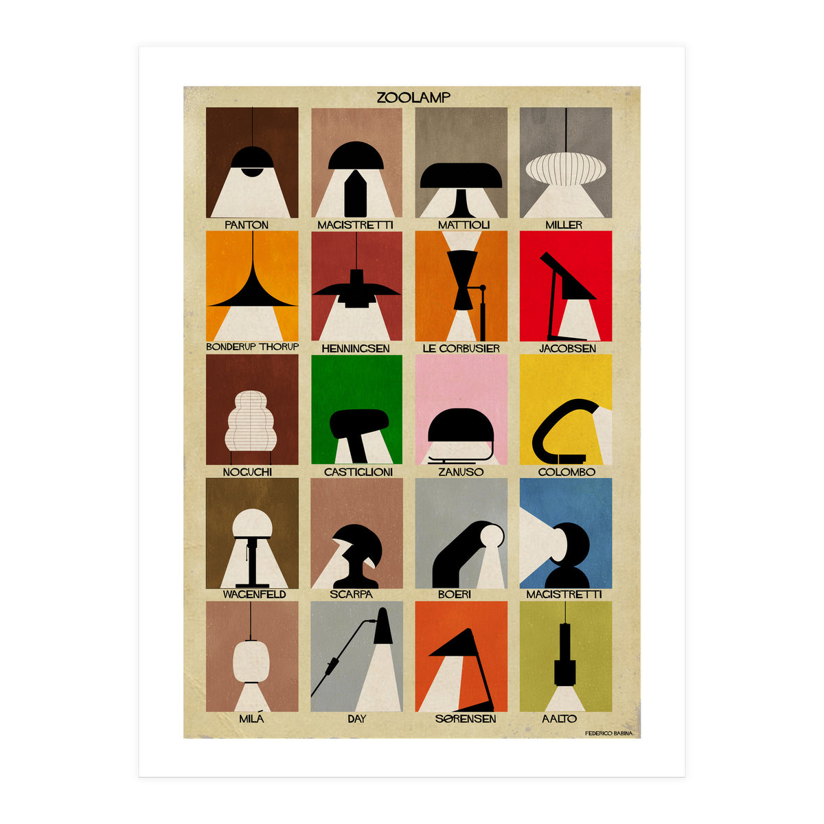 Zoo Lamp Lampade (Print Only)