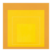 JOSEF ALBERS - HOMAGE TO THE SQUARE ORANGE YELLOW  (Print Only)