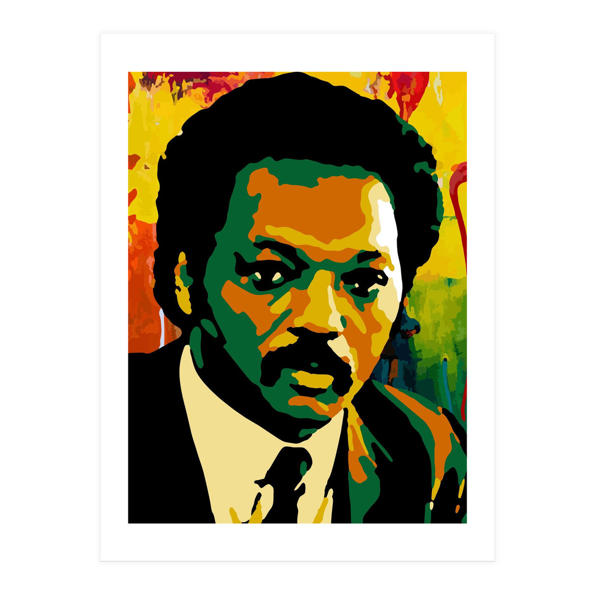 Jesse Jackson Colorful Abstract Art 2 (Print Only)