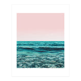 Ocean Love | Sea Beach Sand Waves Photography | Blush Nature Scenic Travel Island Digital (Print Only) thumbnail
