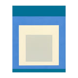 JOSEF ALBERS - HOMAGE TO THE SQUARE: BLUE WHITE GREY (Print Only) thumbnail