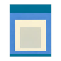 JOSEF ALBERS - HOMAGE TO THE SQUARE: BLUE WHITE GREY (Print Only)