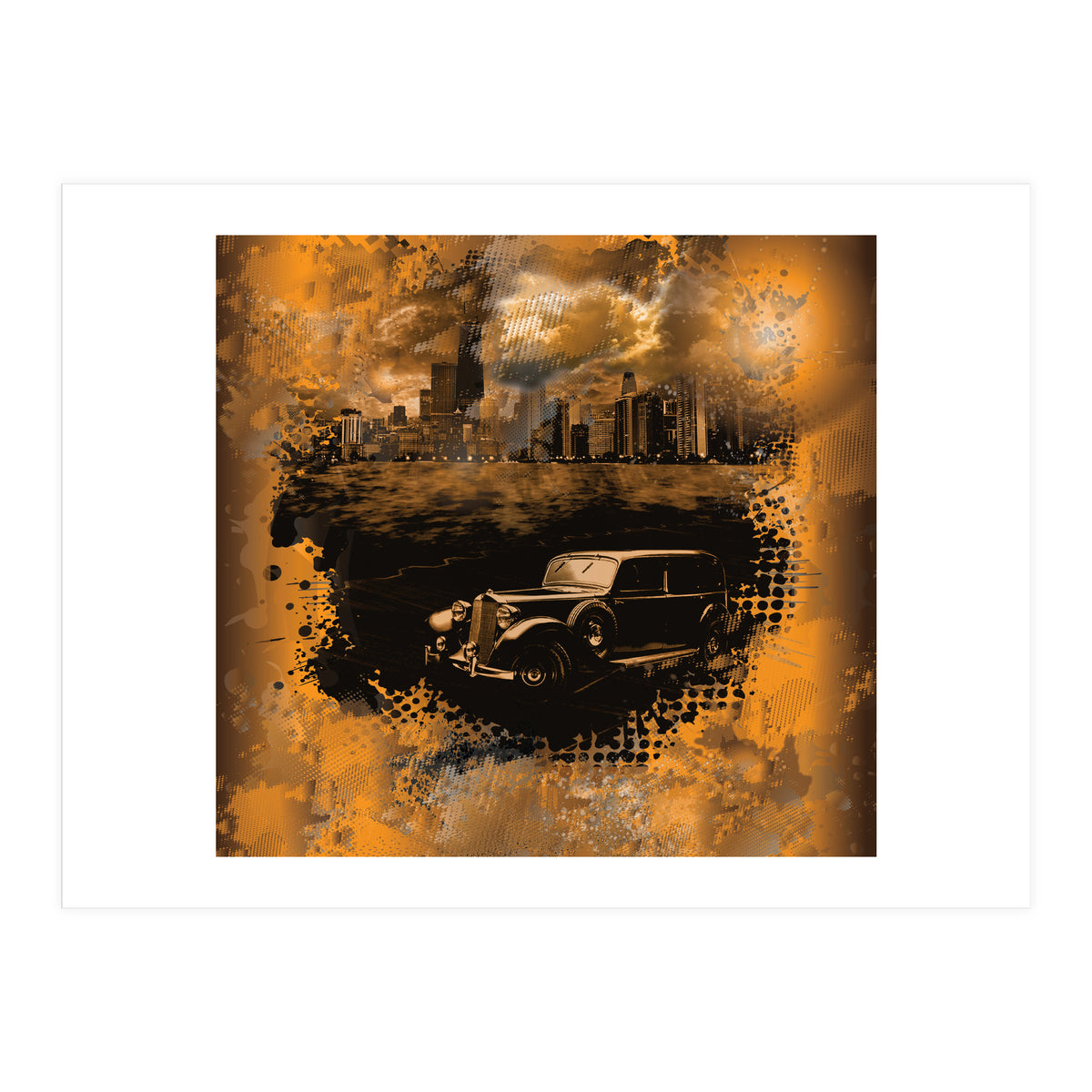 Chicago Waterfront Monochrome (Print Only)