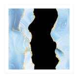 Blue & Gold Glitter Agate Texture 02  (Print Only) thumbnail