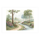 Serene Meadow Stream: A Gentle Countryside Walk (Print Only) thumbnail