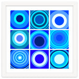 Circles & Rectangles Alt Blue 3 X 3: 4 thumbnail