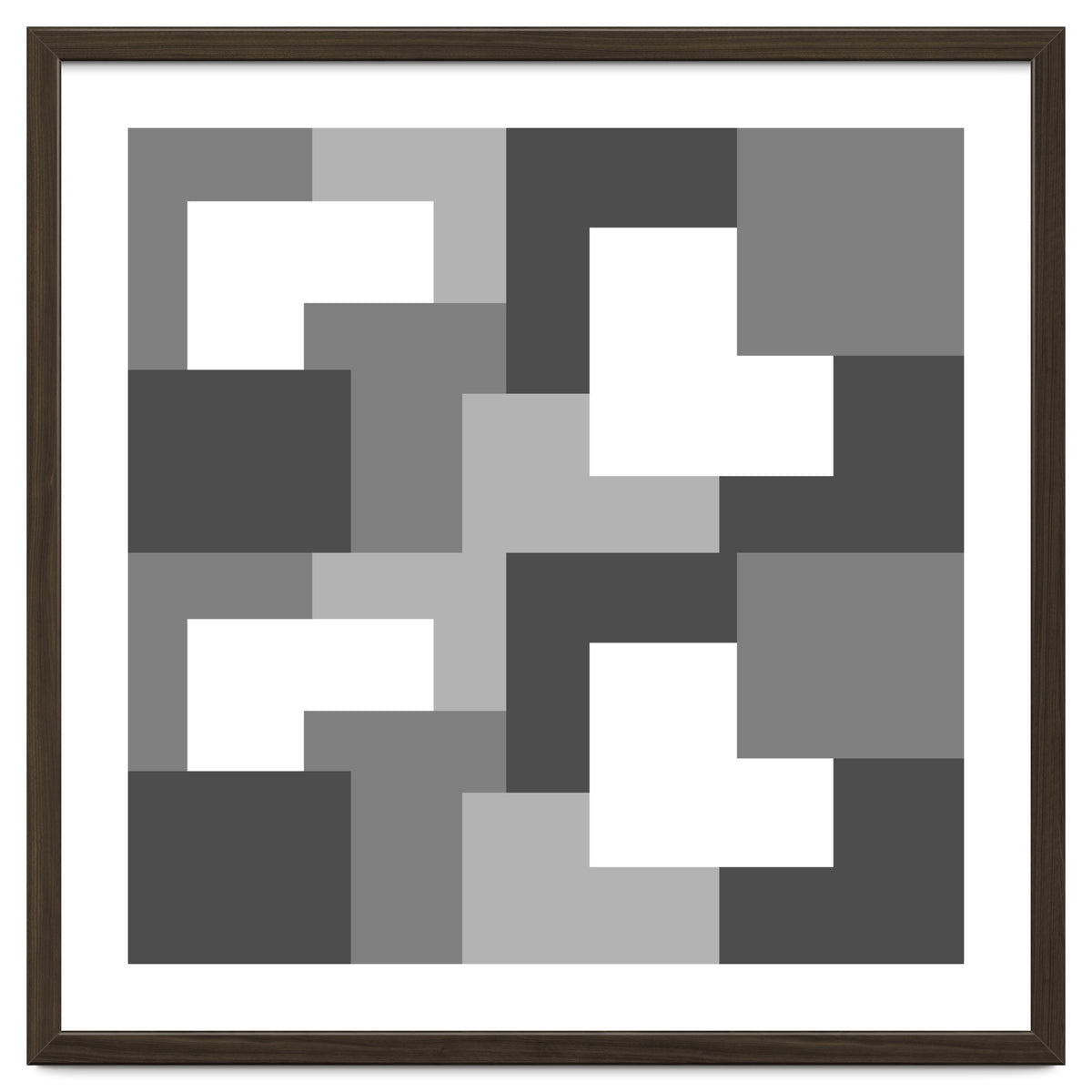 Grey Abstract Square Tiles