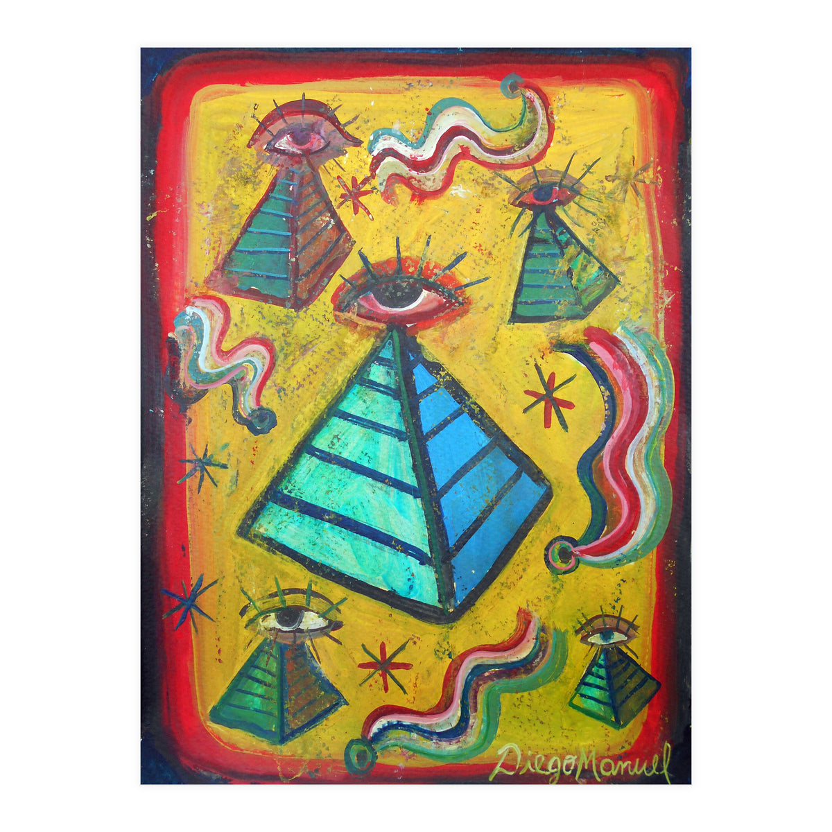 Piramides Ojos Y Cometas (Print Only)