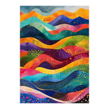 Abstract Rainbow Rolling Hills Landscape (Print Only) thumbnail