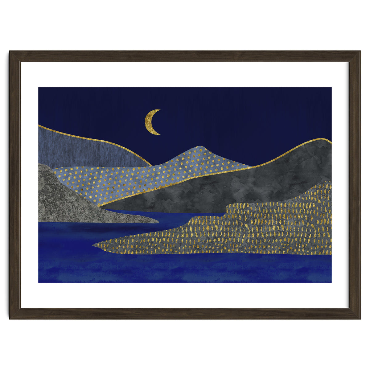 Abstract Landscape Moonlight Mood