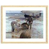 'Valencian Fishermen', 1895, Oil on canvas, 65 x 87 cm. thumbnail
