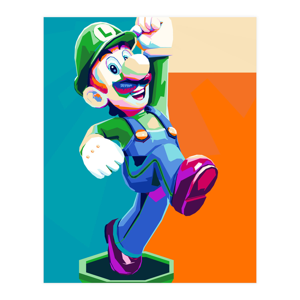 Mario Luigi Pop Art Cartoon Pop Art (Print Only)