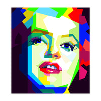 Marilyn Monroe Colorful Illustration Pop Art WPAP (Print Only)