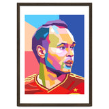 Iniesta pop art portrait thumbnail