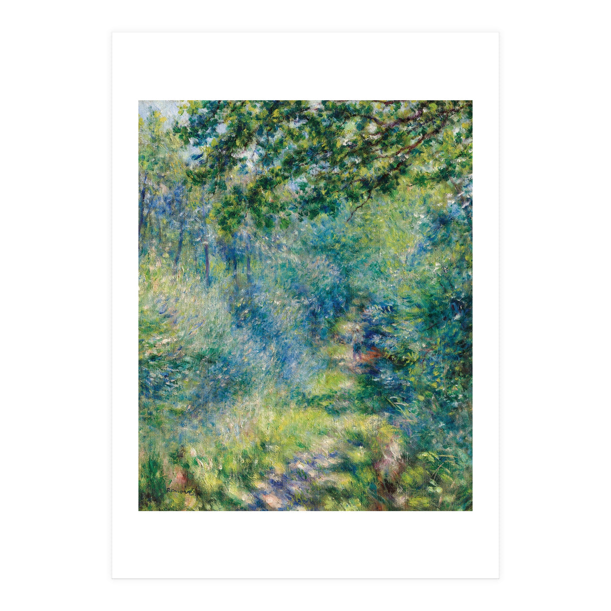 Renoir Path in the Forest Impressionist Landscape (Print Only)