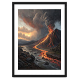 Dramatic Volcanic Eruption Landscape Art thumbnail