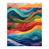 Abstract Rainbow Wave Landscape (Print Only) thumbnail