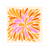Floral Burst - pink, yellow and orange (Print Only) thumbnail