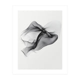 Abstract Black Flowing Fabric Wave (Print Only) thumbnail