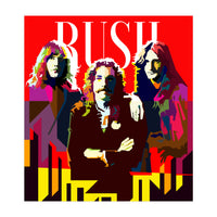 Rush Progressive Rock Pop Art WPAP (Print Only)