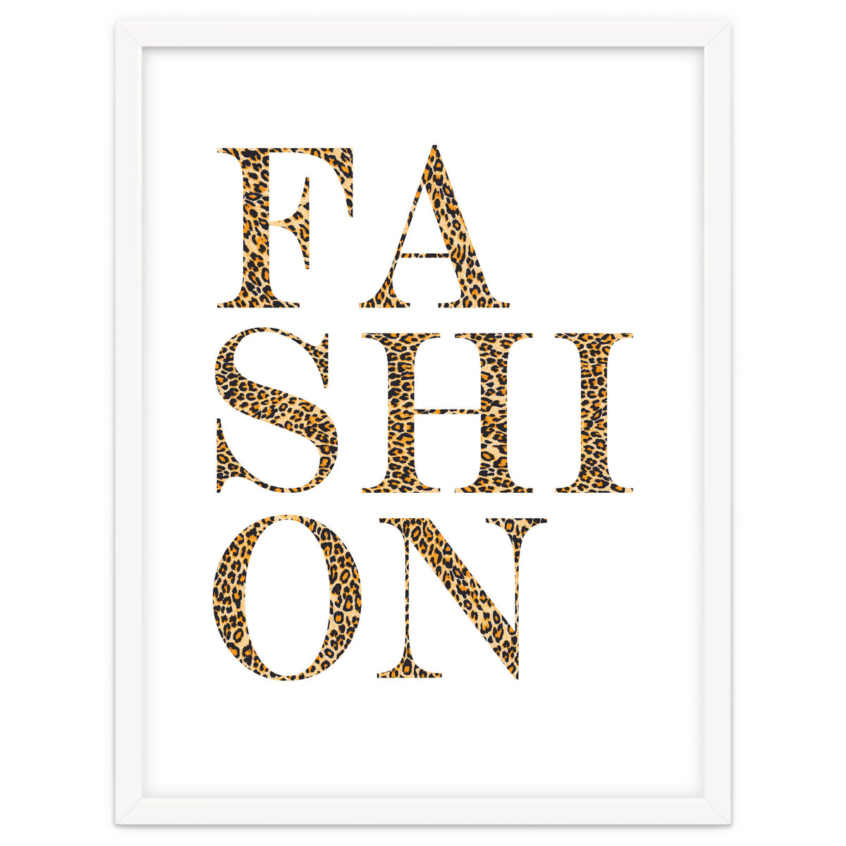 Fashion, Leopard Print Letters, Modern Chic decor