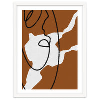 Abstract Brown and Black Lines