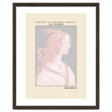 Portrait of Simonetta Vespucci as Nymph – Sandro Botticelli (ascii art) thumbnail