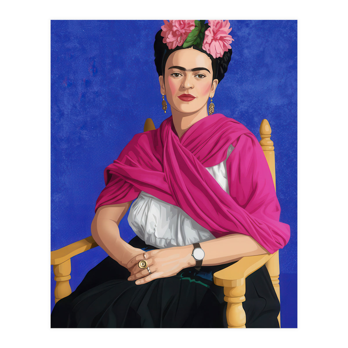 Frida Kahlo Portrait Illustration (Print Only)