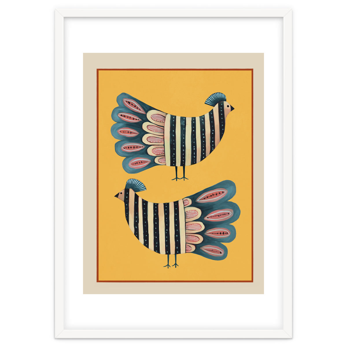 Striped Bird Pair II
