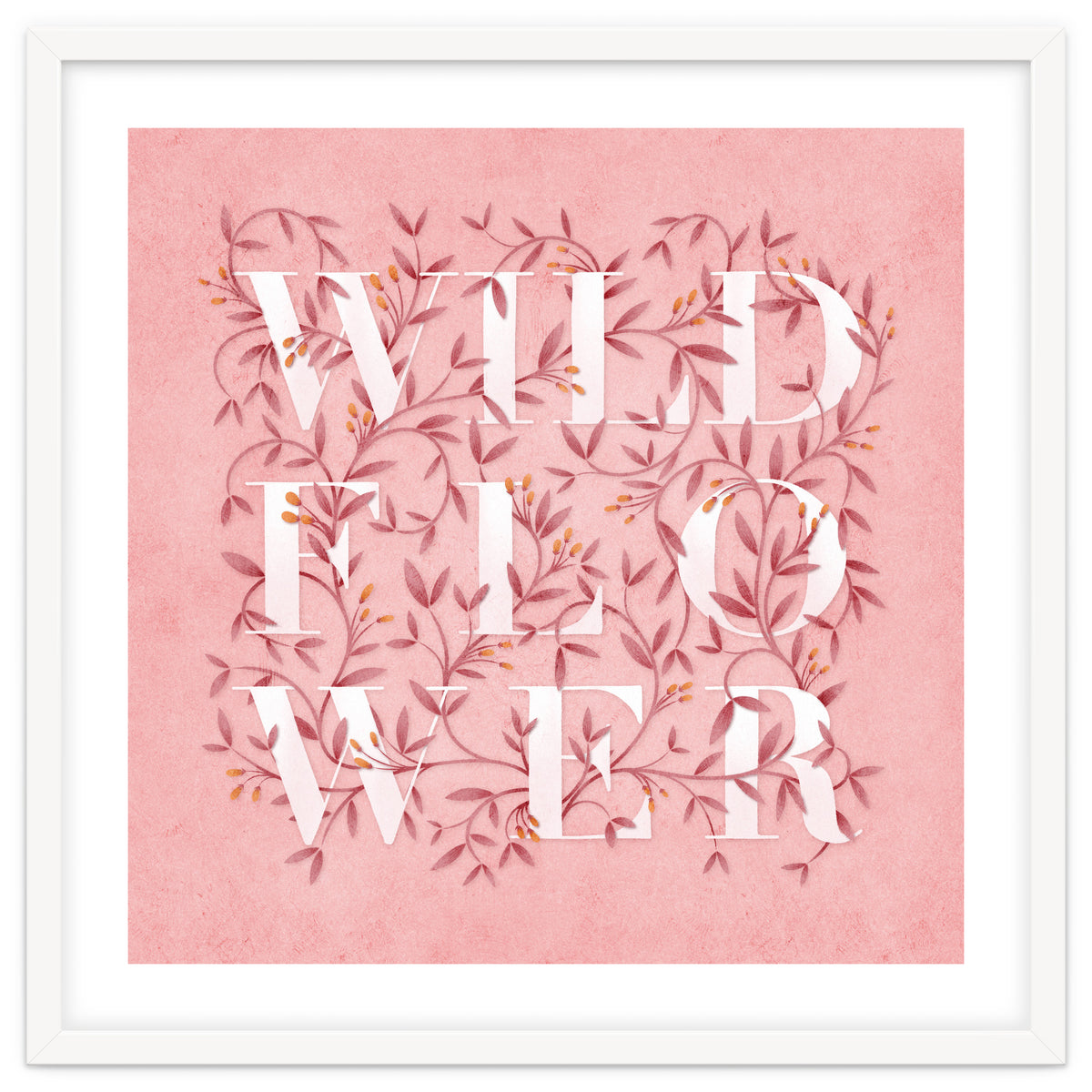 Wild Flower Typography