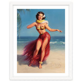Pinup Girl In Hawaiian Costume thumbnail